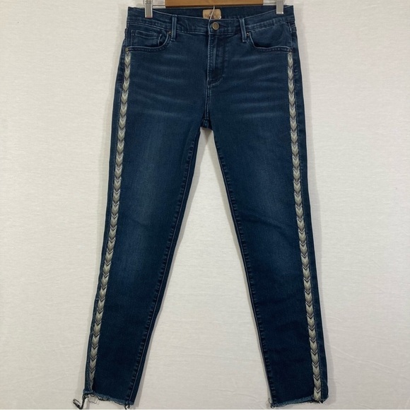 DRIFTWOOD Marilyn Skinny Frayed Hem Jeans Size 28 - Picture 1 of 12